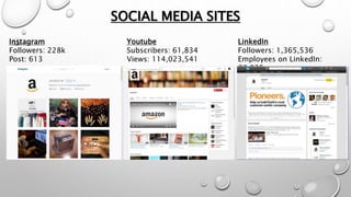 SOCIAL MEDIA SITES
Instagram
Followers: 228k
Post: 613
Youtube
Subscribers: 61,834
Views: 114,023,541
LinkedIn
Followers: 1,365,536
Employees on LinkedIn:
88,935
 