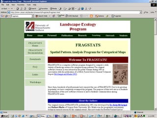 FragStats home page
 