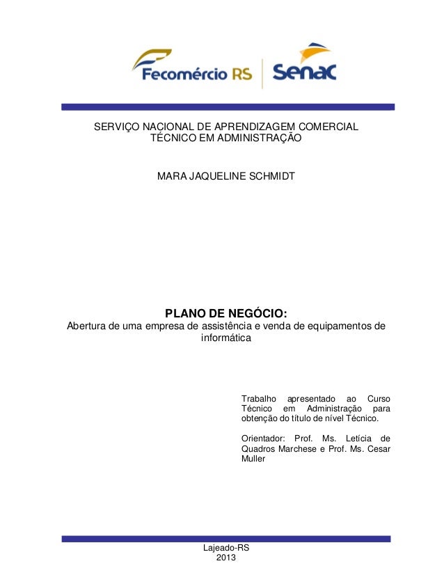 Plano de negocio empresa de software