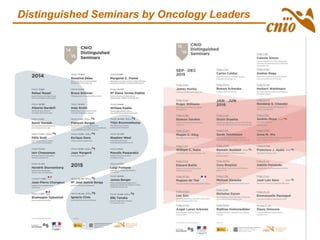 Distinguished Seminars by Oncology Leaders
 