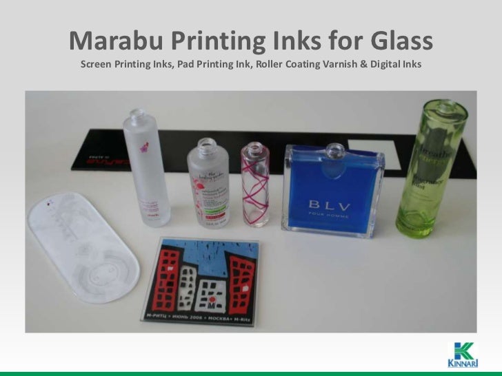 Marabu Printing Inks For Glass