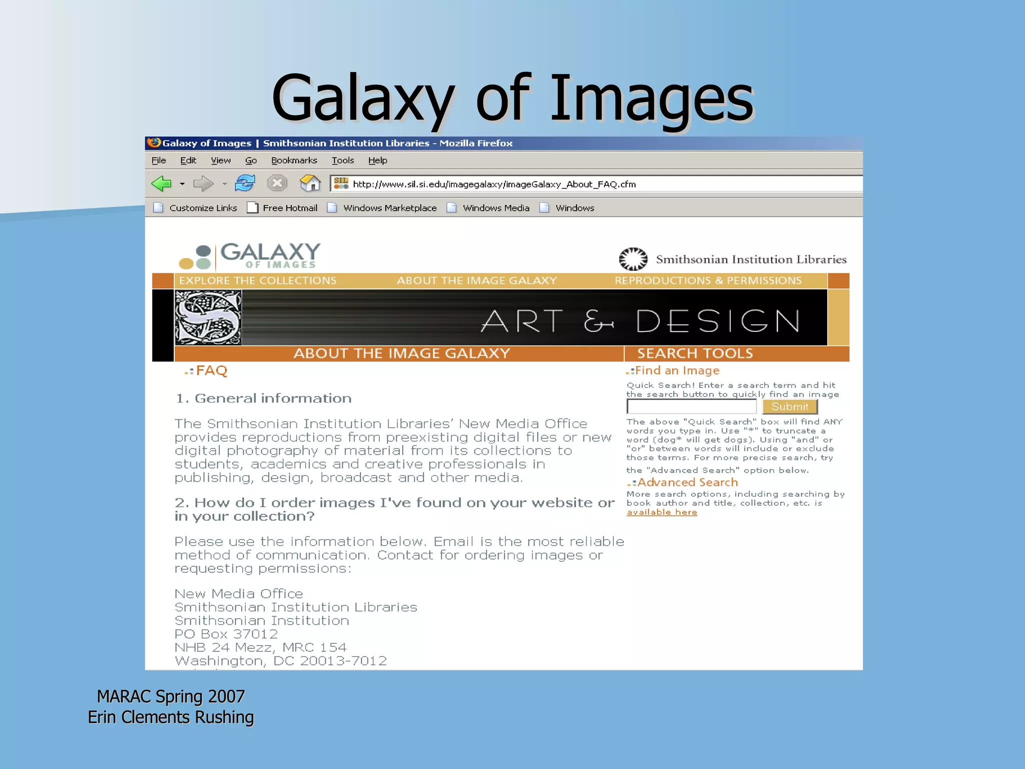 Galaxy of Images 