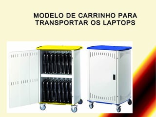 MODELO DE CARRINHO PARA
TRANSPORTAR OS LAPTOPS

 