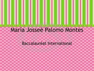 María Josseé Palomo Montes,[object Object],Baccalauréat International,[object Object]