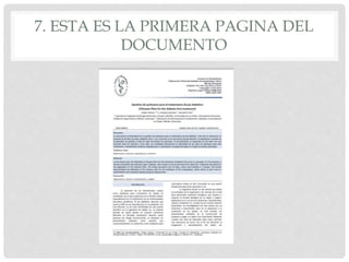 7. ESTA ES LA PRIMERA PAGINA DEL 
DOCUMENTO 
 