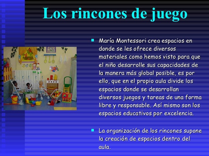 maria montessori el juego
