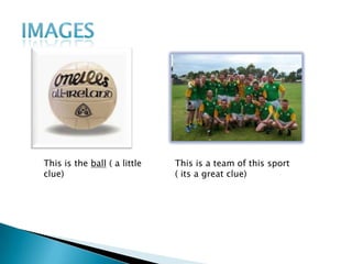 This is the ball ( a little
clue)
This is a team of this sport
( its a great clue)