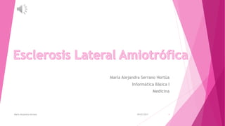 María Alejandra Serrano Hortúa
Informática Básica I
Medicina
29/03/2017María Alejandra Serrano 1
 