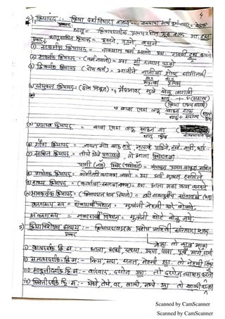 Talathi Marathi Grammar Notes.pdf marathi Grammar .pdf 12th marathi grammer | PDF