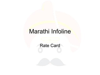 Marathi Infoline Rate Card 