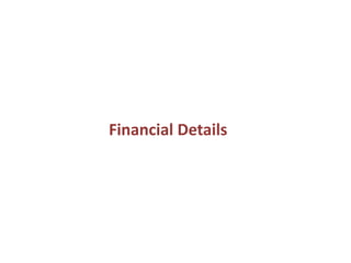 Financial Details
 