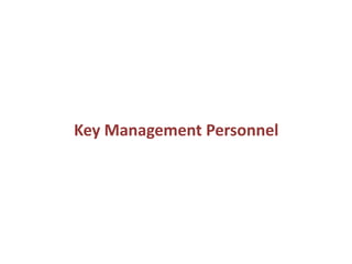Key Management Personnel
 