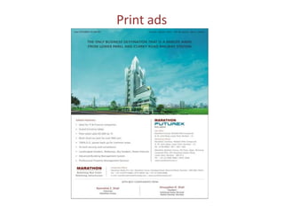 Print ads
 