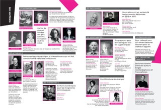 les sections                    LES INTEMPORELLES >                                                                                                             LES EXCLUSIVES >
                                                                                                        Marguerite Yourcenar
                                                                                                        Les Mémoires d’Hadrien, (éd. Gallimard)                                                                                                   Venez découvrir en exclusivité
                                                                                                        par Marie Christine Barrault
                                                                                                                                                                                                                                                  les nouveautés éditoriales
                                                                                                        Á la fois roman, histoire, poésie, une œuvre                                                                                              de 2012 et 2013
                                                                                                        magistrale de Marguerite Yourcenar. Reçue à
                                                                                                        l’Académie royale de langue et de littérature                                                                                             Hakan Günday
                                                                                                        française en Belgique, elle fut la première                                                                                               Ziyan, (éd. Galaade trad. du turc
                                                                                                        femme élue à l’Académie française en 1980.                                                                       © Anaïs Brébion
                                                                              © Isabelle Franciosa                                                                                                                                                par Pierre Bastin)
                                                                                                                                                                                                        Bernard Yerlès                            par Simon Wauters
                                                                  Marie Christine Barrault
                                         © Jacques Urbain                                                                                                                    ©Nicolas Comment
                                                                                                                                                                                                 Kjell Eriksson                                   Charly Delwart
                                                                                                                                                                                                 Les cruelles étoiles de la                       Citoyen Park, (éd. Seuil)
                                Marguerite Yourcenar                      Un trio de                                                                                   Kjell Eriksson
                                                                                                                                                                                                 nuit et premier chapitre de                      par Yannick Renier
                                                                          plumes                                                                                                                 sa biographie, (éd. Gaïa
                                                                                                                                                                                                 trad. du suédois par Philippe                    Javier Marías
                                                                          sacrées                                                                                                                Bouquet)                                         Los Enamoramientos, (éd. Alfaguara)
                                                                          des plus                                                                                                               par Bernard Yerlès
                                                                          grandes                                                                               LES IMPERTINENTES >                                                                                       LES SAVOUREUSES >
                                                                          écrivaines                                                      © Richard Schroeder

                                                                          du XXe                                                                                                                                              Trois lectures pour                        Pour celles et ceux
                                                                                                                                     Maria de Medeiros
                                                             © D. R.
                                                                          siècle                                         © D. R.
                                                                                                                                                                                                                              faire swinguer tous                        qui aiment savourer
                                                                                                                                   Clarice Lispector
                                         Fanny Cottençon                                                 Clarice Lispector         L’énigme sauvage
                                                                                                                                                                                                                              les zygomatiques                           les mots pour se
                            © D. R.

                                      Virginia Woolf
                                                                                                                                   (Carta perto da coraçao),
                                                                                                                                                                                                                              Bernard Quiriny
                                                                                                                                                                                                                                                                         mettre en appétit
           Virginia Woolf                                                                                                          (éd. Record, trad. du
                                      Trois Guinées, (éd. BlackJack, trad. de l'anglais par Léa Gauthier)                                                                                                                     Une Collection très
                                                                                                                                   portugais-brésilien, N.N.)                                                                                                            Florilège d’écrivains sur la
                                      par Fanny Cottençon                                                                                                                                                                     particulière, (éd. Seuil)
                                                                                                                                   par Maria de Medeiros                                                                                                                 gastronomie par Milady Renoir, la
                                                                                                                                                                                                                              par Angelo Bison
                                                                                                                                                                                                                                                                         Troupe Poétique Nomade et
  LES ACTUELLES >                                                                                                                                                                                                                                                        Sandrine Mossiat aux casseroles.
                                                                                                                                                                        ©Nicolas Comment                       © D. R.        Thomas Bernhard
                                                                                                                                                                                                                              Mes Prix littéraires,
                                      Retrouvez les auteurs belges et internationaux qui ont fait                                                                 Thomas Bernhard               Dominique Pinon               (éd. Gallimard
                                                                                                                                                                                                                                                                              À LA CROISÉE DES
                                      notre actualité éditoriale cette année                                                                                                                                                  trad. de l'allemand par Daniel
                                                                                                                                                                                                                                                                              LANGUES >
                                                                                                                                                                Petites perles             Chefs-d’œuvre                      Mirsky)
                                                                                                                                                                d’humour grinçant et       d’humour, les « Racon-             par Jacques Mercier
                                                                                             Nicole Roland                     Caroline Lamarche                                                           »
                                                                                                                                                                sarcastique par            tars Arctiques
                                                                                             Kosaburo 1945,                    La Chienne de Naha,
                                                                                             (éd. Actes Sud)                   (éd. Gallimard)
                                                                                                                                                                Thomas Bernhard            de Jørn Riel sont des              Jørn Riel                                   Lectures croisées
                                                                                                                                                                lors de la remise de       petites fictions dont              La maison des célibataires,
                                                                                             par Christelle Cornil             par Anne Alvaro
                                                                                                                                                                quelques-uns de            les héros sont des                 (éd. Gaïa trad. du danois
                                                                                                                                                                                                                                                                          entre des auteurs
                            © D. R.                                                          Comment une jeune                 Nathalie Kuperman
                                                                                                                                                                ses nombreux prix          trappeurs                          par Susanne Juul et Bernard                 belges
                                                                                                                                                                littéraires.               du nord-est du                     Saint Bonnet)
               Javier Marías
                                                                                             femme peut-elle être              Les Raisons de mon
                                                                                                                                                                                           Groenland.                         par Dominique Pinon
                                                                                                                                                                                                                                                                          néerlandophones et
                                                                                             assez folle pour                  crime, (éd. Gallimard)
                                                                                             devenir kamikaze ?                par Fanny Cottençon                                                                                                                        francophones
                                              © Martine F.                      © D. R.      Comment peut-on se
                                                                                             sacrifier, mais aussi,
                                        Paul Fournel                   Nicole Roland         comment un pays                                                    LES TRAVERSES >
                                                                                             peut-il sacrifier ses
                                      Paul Fournel
                   © Livia Saavedra   La Liseuse, (éd. P.O.L.)
                                                                                             meilleurs éléments ?                                                                          Une littérature des marges
                                      par Frédéric Dussenne
               Anne Alvaro                                                                LES AUGMENTÉES >                                                                                 Chloé Delaume
                                      La stagiaire entre dans le                                                                                                                           Une femme avec personne dedans,
Javier Marías                         bureau de Robert Dubois,
Poison et ombre et                    l’éditeur et lui tend une
                                                                                                                        Ecritures numériques                                               (éd. Seuil)
                                                                                                                                                                                                                                                                                      © Adrie Mouthaan
                                                                                                                                                                                                                                                                                          ©Pter Hujar
adieu, (éd. Gallimard                 tablette électronique, une                                                        pour les imaginaires                                               Ouvrage ma jeur, il clôt son cycle sur
trad. de l'espagnol par               liseuse. Il la regarde, il la                                                                                                                        l’autofiction où se mélangent sans                                                 David Van Reybrouck
Jean-Marie Saint-Lu)                  soupèse, l’allume et sa vie
                                                                                                                        technologiques                                                     cesse le “je” de l’auteur et celui de la
par Anne Alvaro                       bascule.                                                                                                                                             narratrice.                                                                    Congo, (éd. Actes Sud, trad. du
                                                                                                                        Chloé Delaume                                   ©Nicolas Comment                                                                                  néerlandais par Isabelle Rosselin)
Troisième opus de la                                                                                                    Performance                                                                                                                                       lu en avant-première en français
trilogie Ton visage                                                                                                                                                Chloé Delaume                                                                                          par Ben Hamidou
demain, ce roman d’un                                                                                                   Yann Minh
des plus grands auteurs                                                                                                 Noomuseum                                                     David Wojnarowicz                                                                   Xavier Hanotte
espagnols contempo-                                                                                  NooScapheX © D.R                                                       Au bord du gouffre & Spirale,                                                                 Achter de heuvel (Derrière la Col-
rains nous met face à                                                                                                                                                           (éd. Le Serpent à Plumes                            ©Pter Hujar                           line), (éd. Manteau-Anthos, trad. du
une série de questions                                                                                                                                                            et éd. Laurence Viallet                                                                 français par Joris Vermeulen) par
cruciales.                                                                                                                                                       trad. de l'anglais par Laurence Viallet)         David Wojnarowicz                                       François Beukelaers
                                                                                                                                                                                 par Joffrey Verbruggen
 