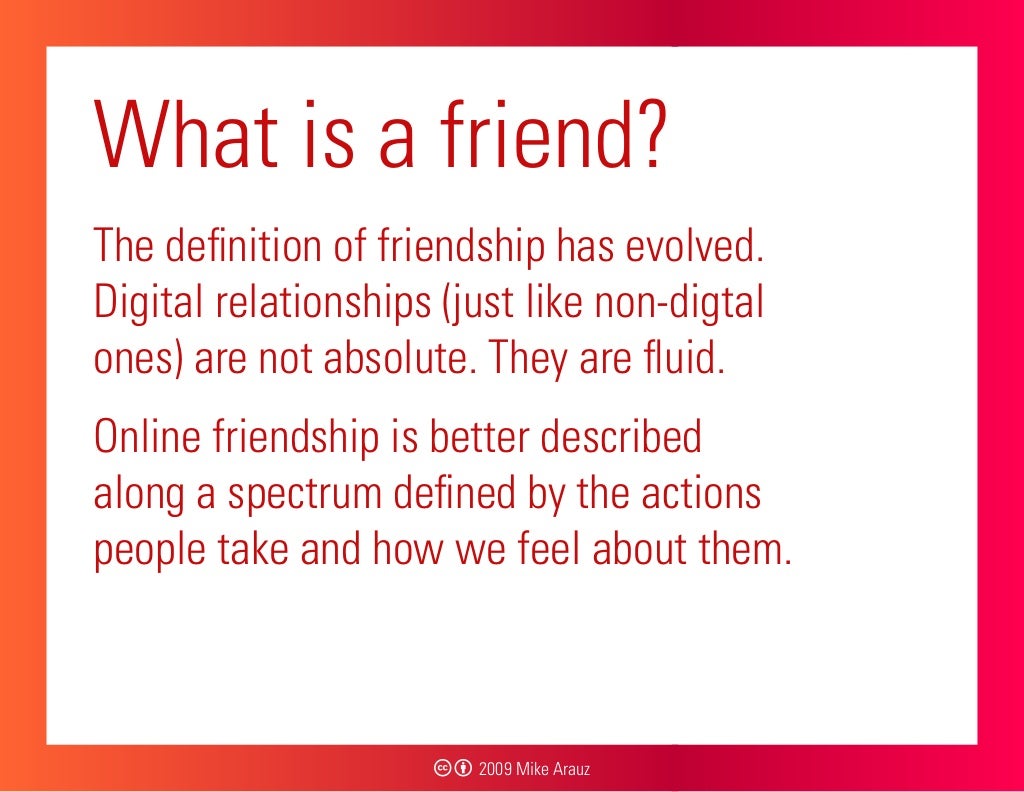 friend definition essay