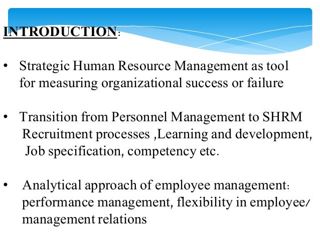 Strategic Human Resource Management Notes Mba marayam bayi hr4 ict12 Strategic Human Resource Management Notes Mba marayam bayi hr4 ict12
