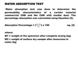 Chb Testing Marble Dust ppt.pptx