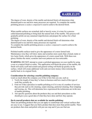 Marble life report1013 | PDF