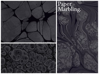Introduction To Paper Marbling