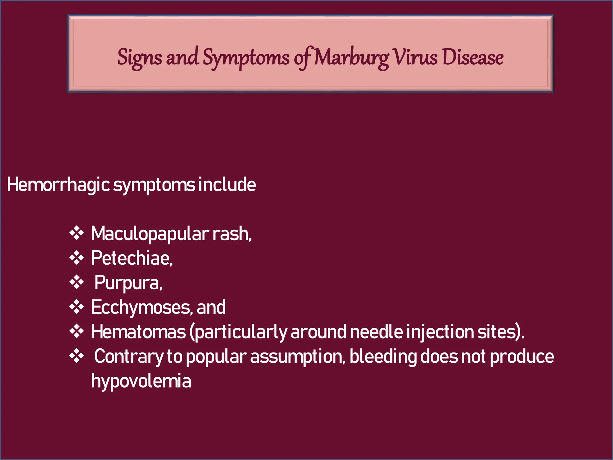 Marbug Virus disease and treatment slideshare | PPTX