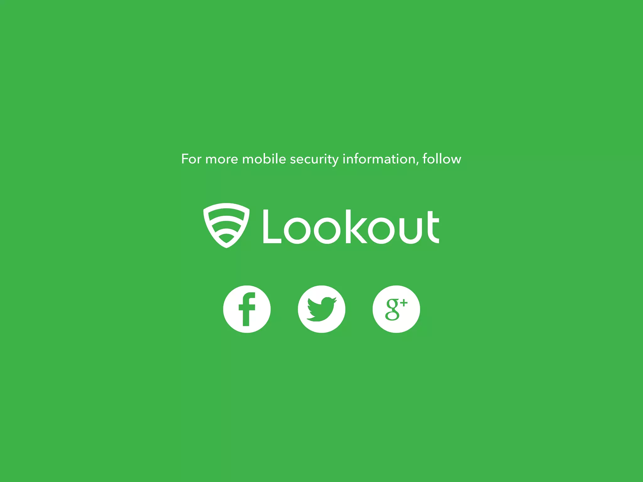 For more mobile security information, follow 
