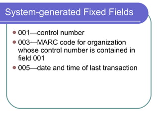 Marc 21 Session 1 | PPT
