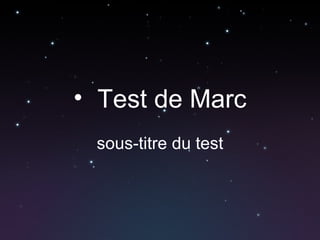 [object Object],sous-titre du test 