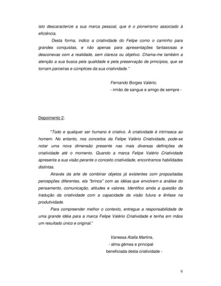 Marca "Felipe Valério Criatividade" - IBMEC