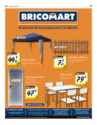 27Jueves 30 mayo 2013M
Plegable
 