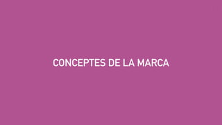 CONCEPTES DE LA MARCA
 