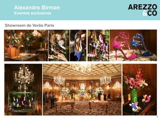 Showroom de Verão Paris
6
Alexandre Birman
Eventos exclusivos
 