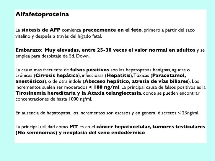 ALFAFETOPROTEINA MARCADOR TUMORAL PDF