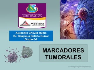 MARCADORES
TUMORALES
Alejandro Chávez Rubio
Dr. Benjamín Batista Guizar
Grupo 6-2
 