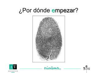 ¿Por dónde empezar?
 