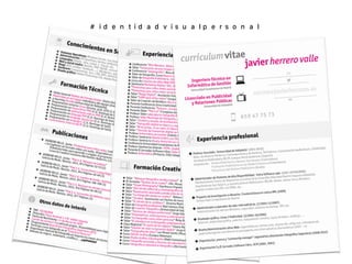 Marca personal y curriculum creativo