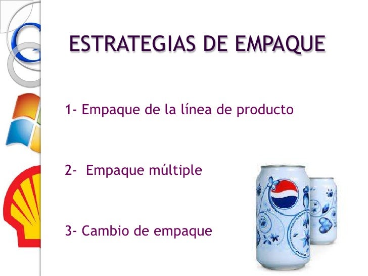 MARCAS, EMPAQUES Y OTRAS CARACTERISTICAS DEL PRODUCTO