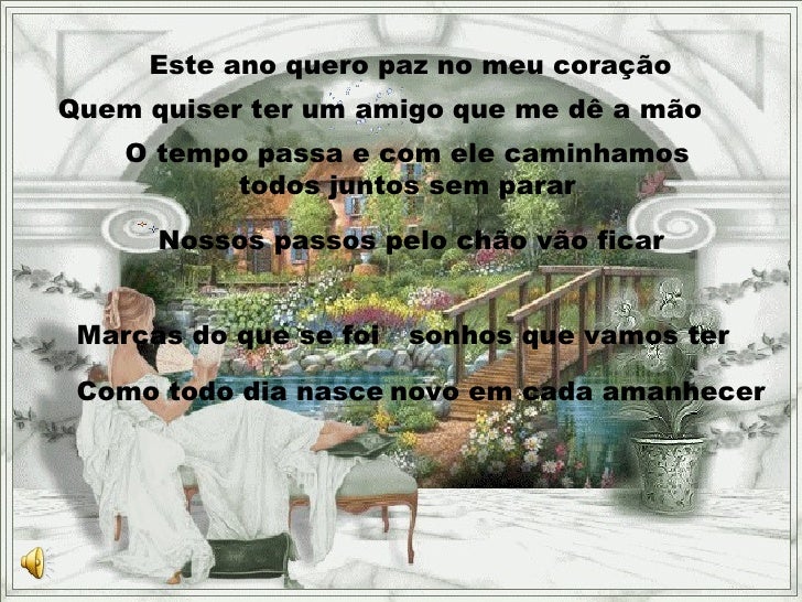 Este Ano Quero Paz No Meu Coração Letra