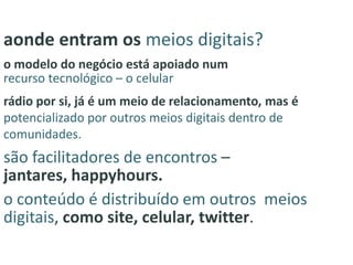 Principais Veículos de Comunicação em 1978:RádioPrimeiros OutdoorsTVJornalRevista14 MM de aparelhos1000 emissoras