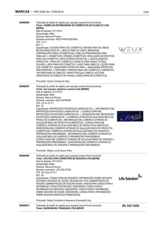 RPI - Marcas 2249 "Vervs Consultoria" 