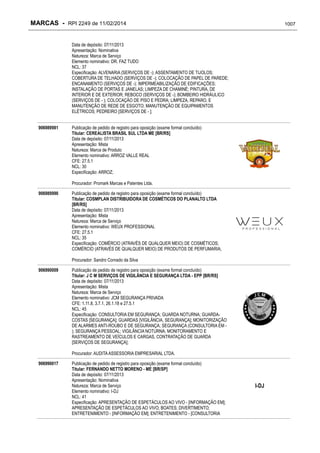 RPI - Marcas 2249 "Vervs Consultoria" 