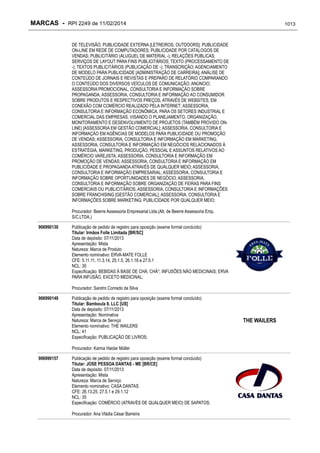 RPI - Marcas 2249 "Vervs Consultoria" 