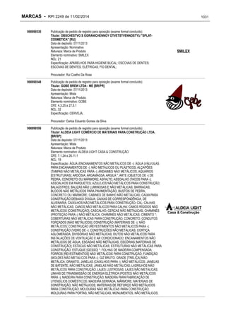 RPI - Marcas 2249 "Vervs Consultoria" 