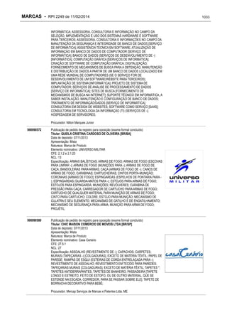 RPI - Marcas 2249 "Vervs Consultoria" 