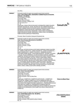 RPI - Marcas 2249 "Vervs Consultoria" 