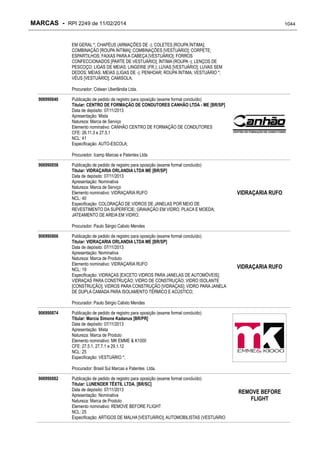 RPI - Marcas 2249 "Vervs Consultoria" 