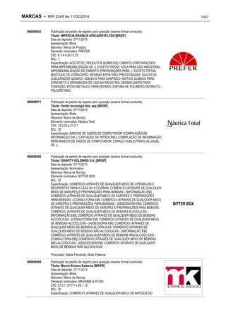 RPI - Marcas 2249 "Vervs Consultoria" 