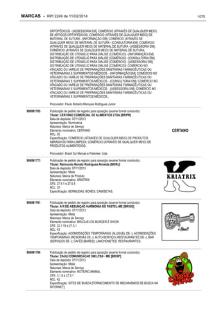 RPI - Marcas 2249 "Vervs Consultoria" 
