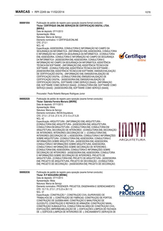 RPI - Marcas 2249 "Vervs Consultoria" 