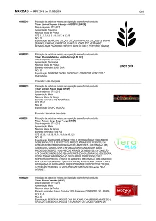 RPI - Marcas 2249 "Vervs Consultoria" 