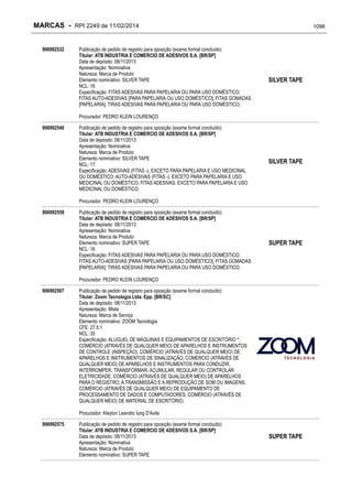 RPI - Marcas 2249 "Vervs Consultoria" 